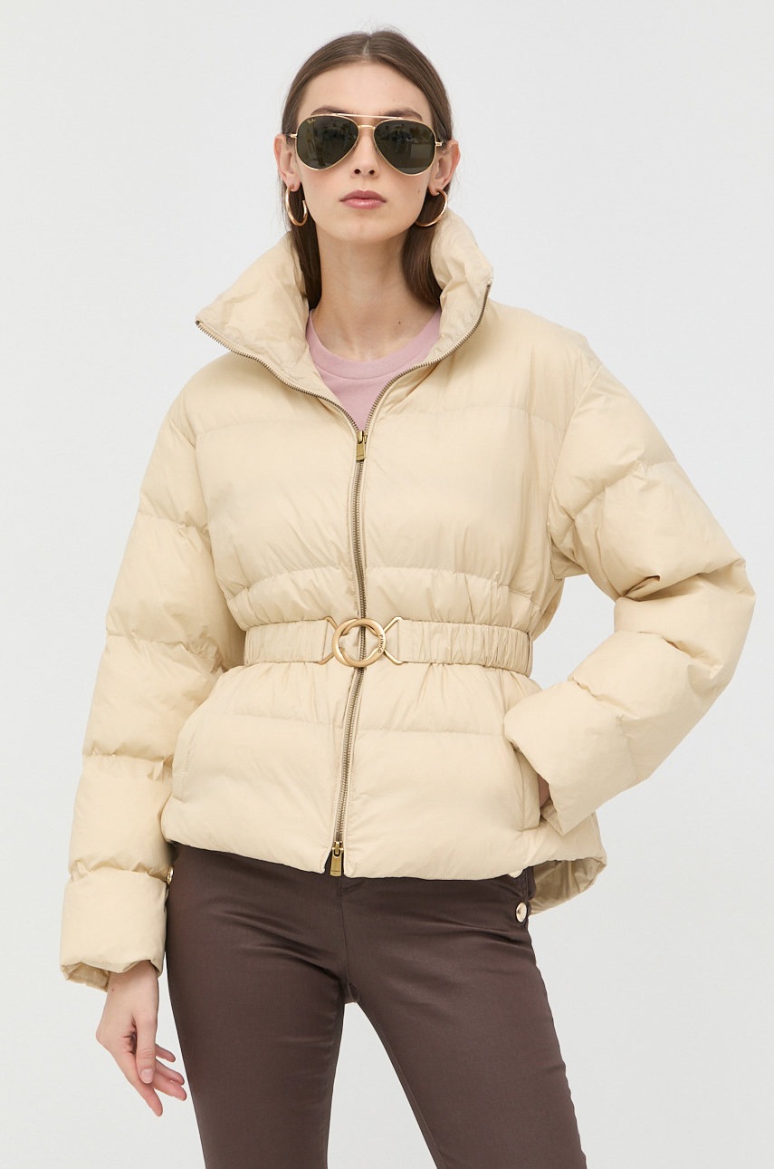 

Куртка Pinko жіноча колір бежевий зимова oversize
