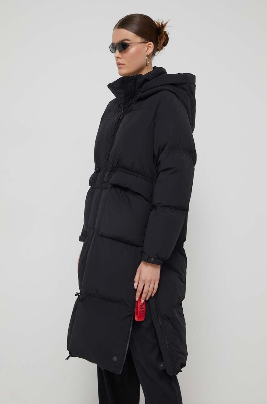 Péřová bunda After Label dámská, černá barva, zimní - černá - Hlavní materiál: 82 % Polyamid