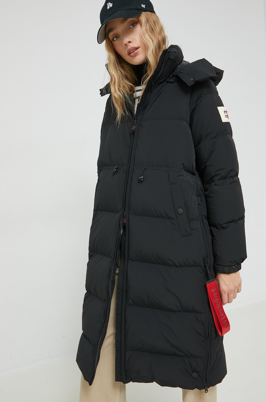 

Пухено яке After Label в черно със зимна изолация, Черен