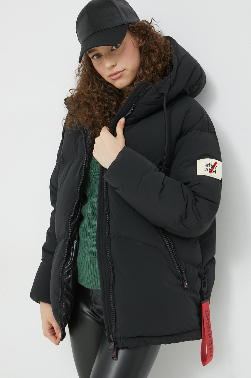

Пухова куртка After Label жіноча колір чорний зимова oversize