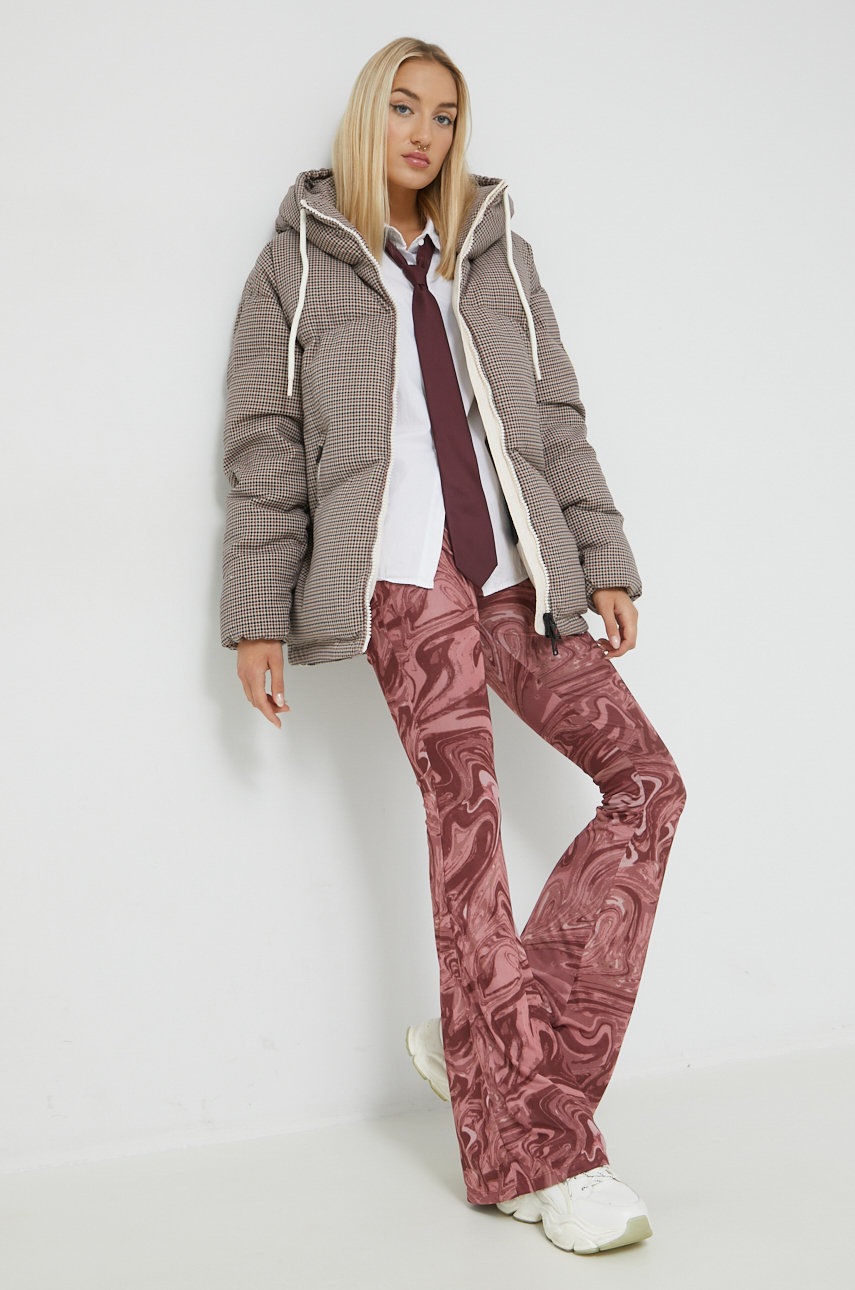 

Пуховая куртка After Label женская цвет коричневый переходная oversize