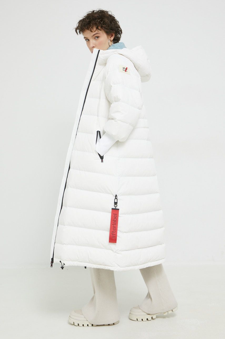 After Label geaca de puf femei, culoarea alb, de iarna 2023 ❤️ Pret Super answear imagine noua 2022