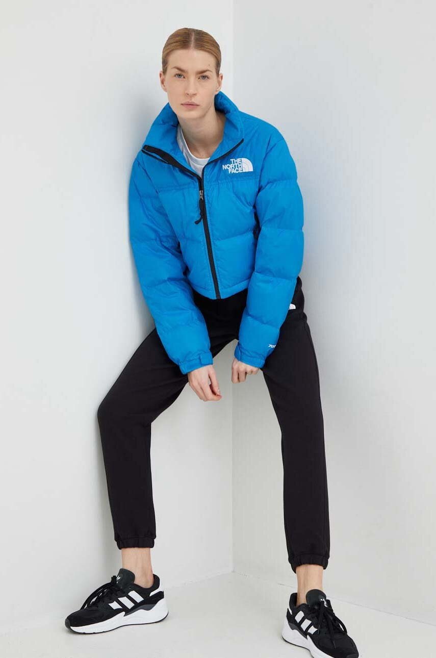 

Пуховая куртка The North Face WOMEN’S NUPTSE SHORT JACKET женская цвет бирюзовый зимняя