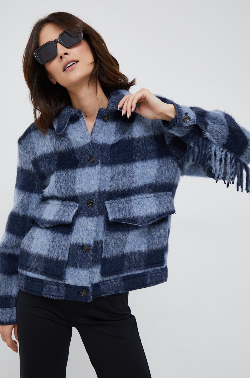 

Шерстяная куртка-бомбер Woolrich переходная