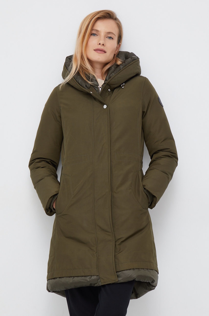 

Яке Woolrich в зелено с преходна изолация, Зелен