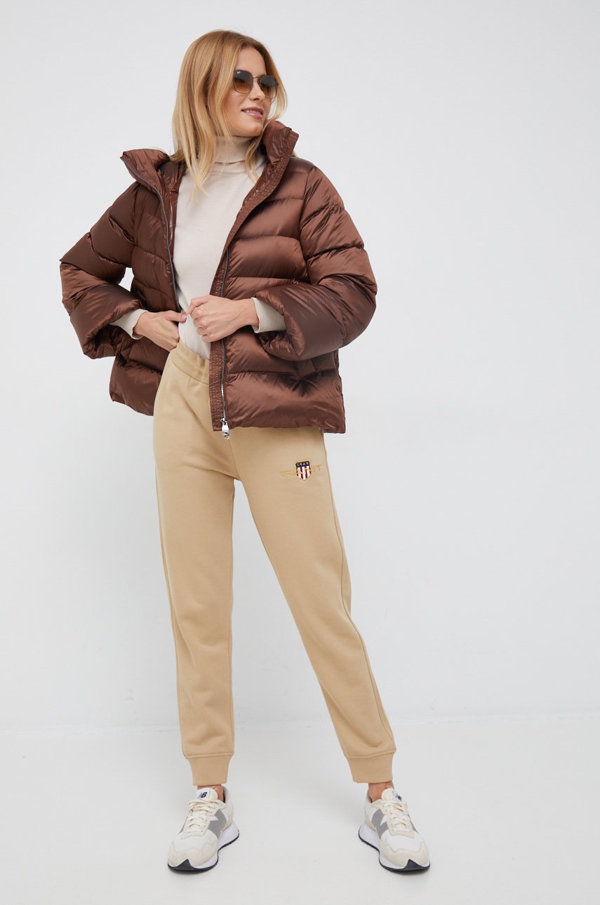 

Пухова куртка Hetrego Janet жіноча колір коричневий зимова oversize