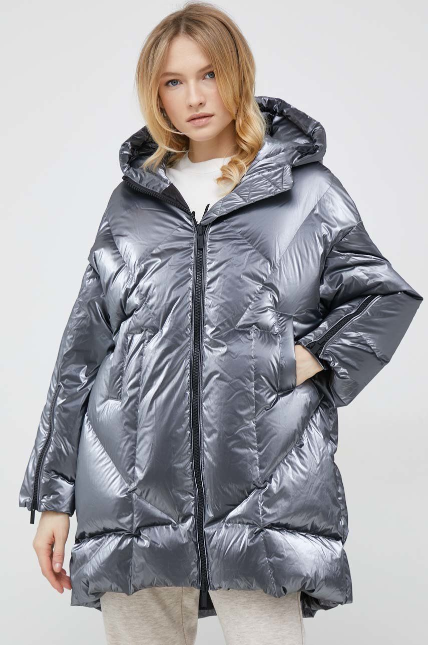 Hetrego geaca de puf Judith femei, culoarea gri, de iarna, oversize 2023 ❤️ Pret Super answear imagine noua 2022