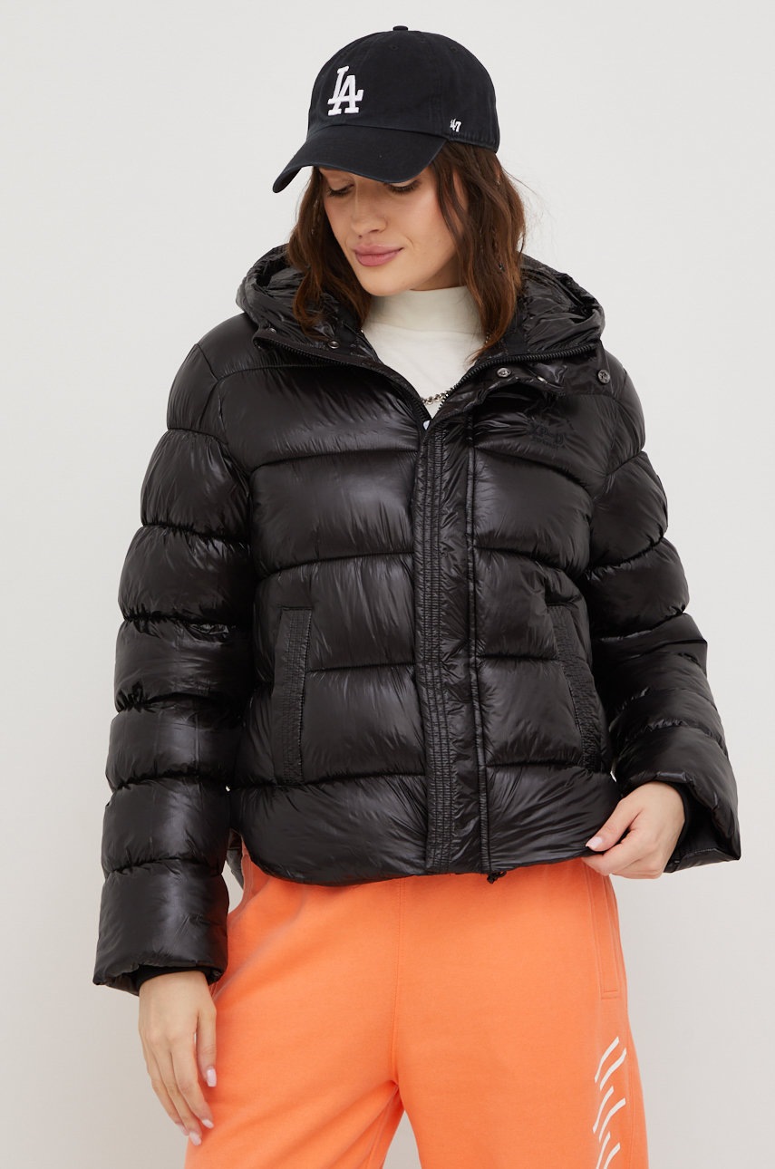 

Куртка Superdry женская цвет чёрный зимняя