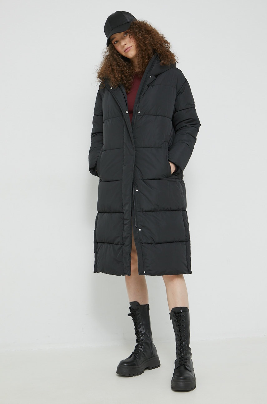 

Куртка Superdry женская цвет чёрный зимняя oversize