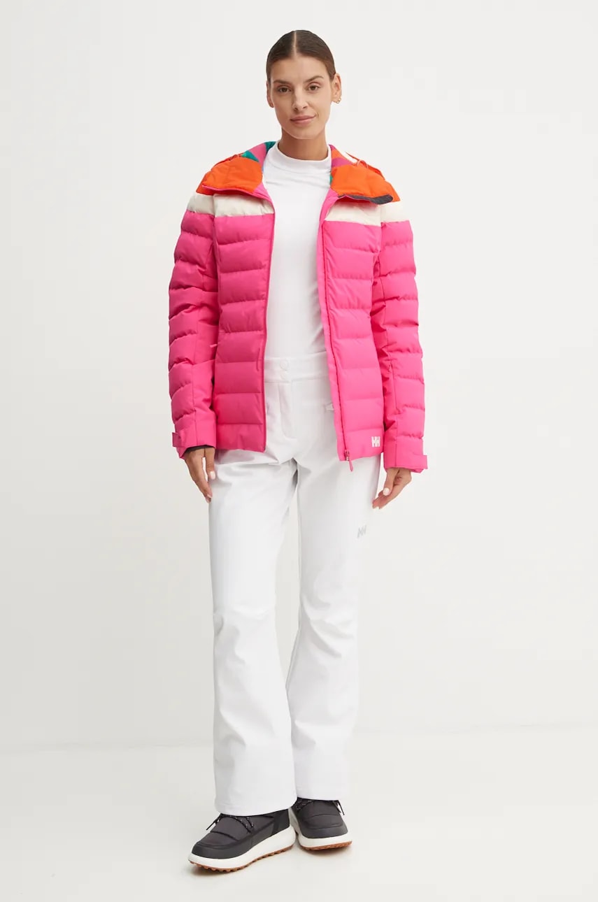 Лыжная куртка Helly Hansen IMPERIAL PUFFY цвет розовый 65690 Лыжная куртка Helly Hansen IMPERIAL PUFFY цвет розовый 65690