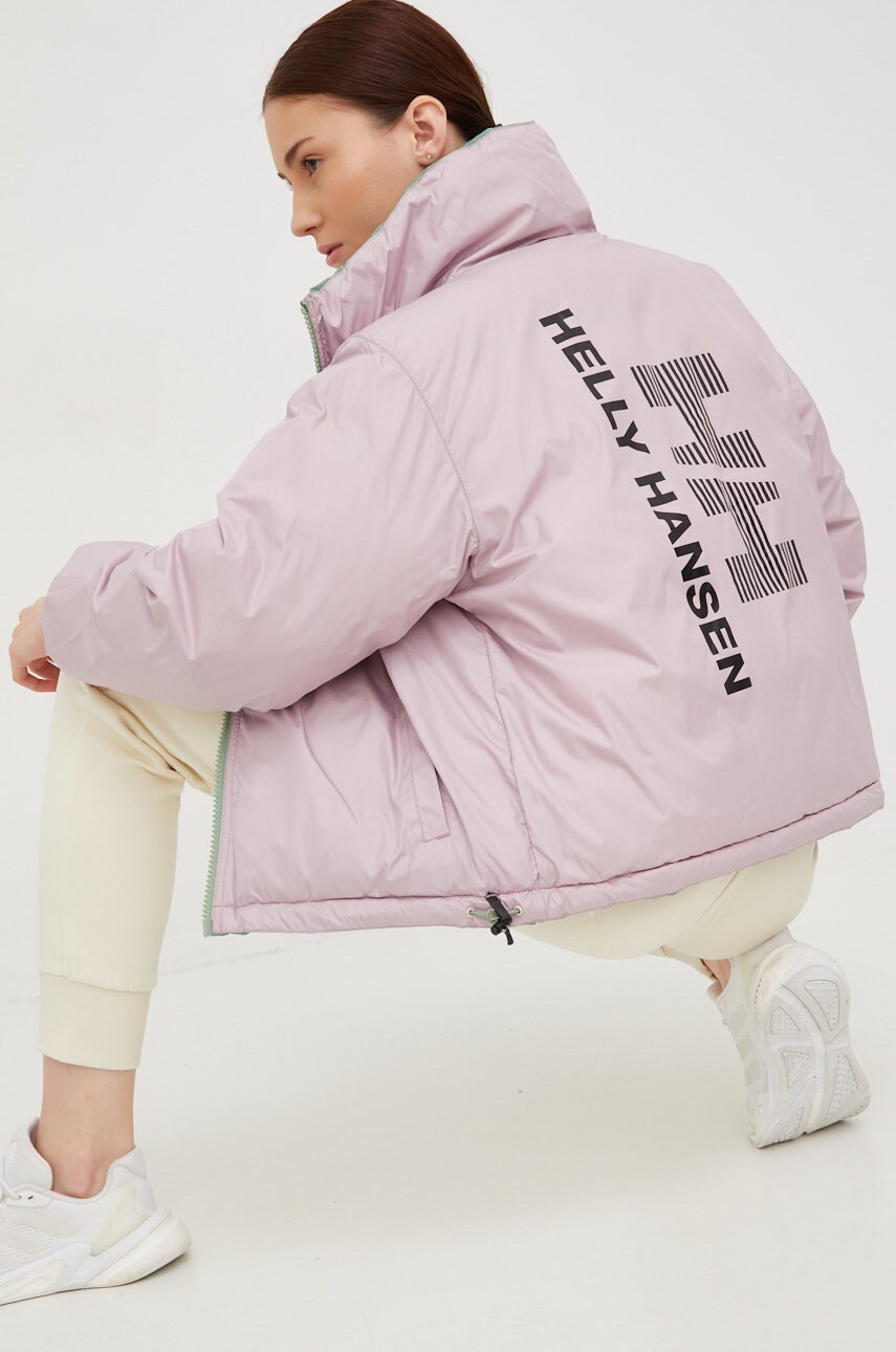 

Яке с две лица Helly Hansen в зелено със зимна изолация, Зелен