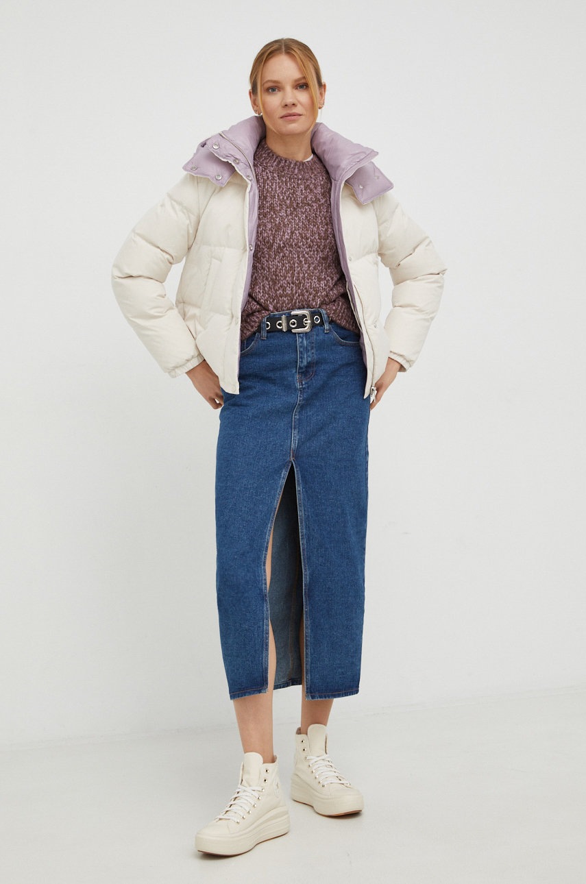 

Пуховая куртка Marc O'Polo женская цвет бежевый зимняя oversize