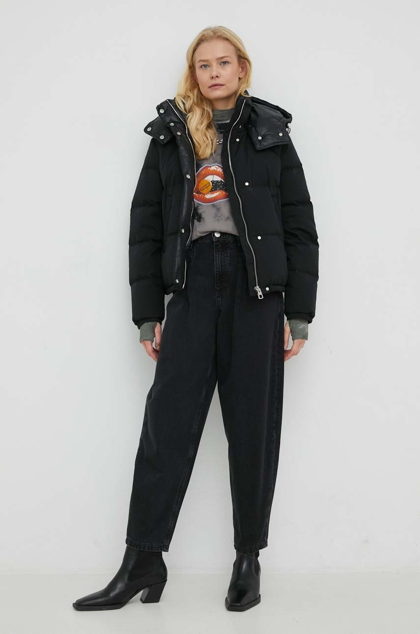 

Пуховая куртка Marc O'Polo женская цвет чёрный зимняя oversize