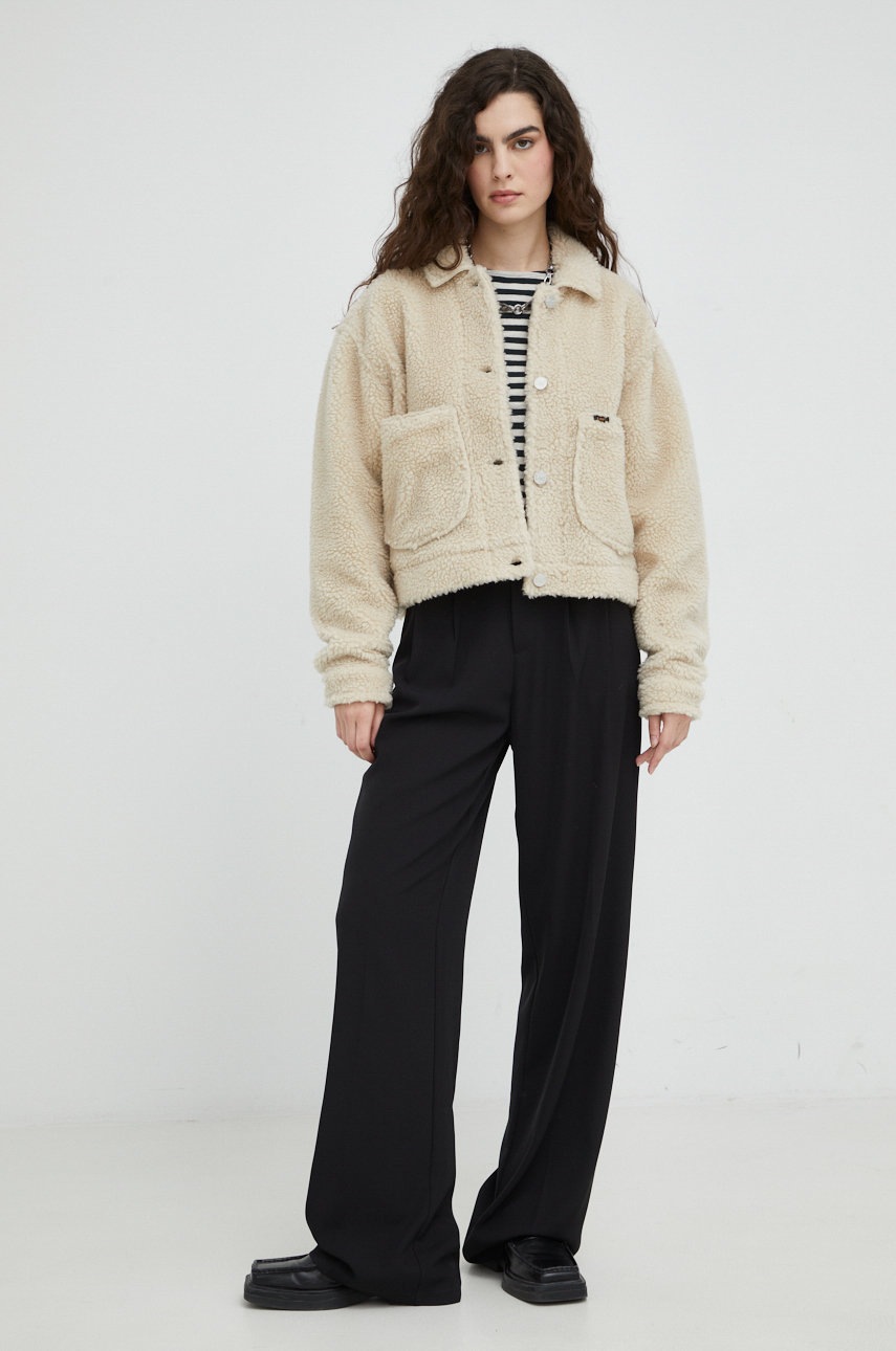 

Куртка Lee женская цвет бежевый переходная oversize