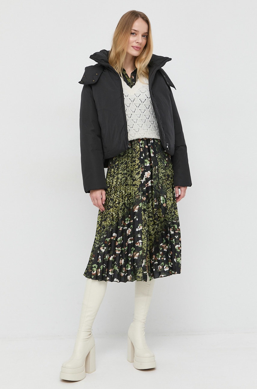 

Куртка Trussardi жіноча колір чорний зимова oversize