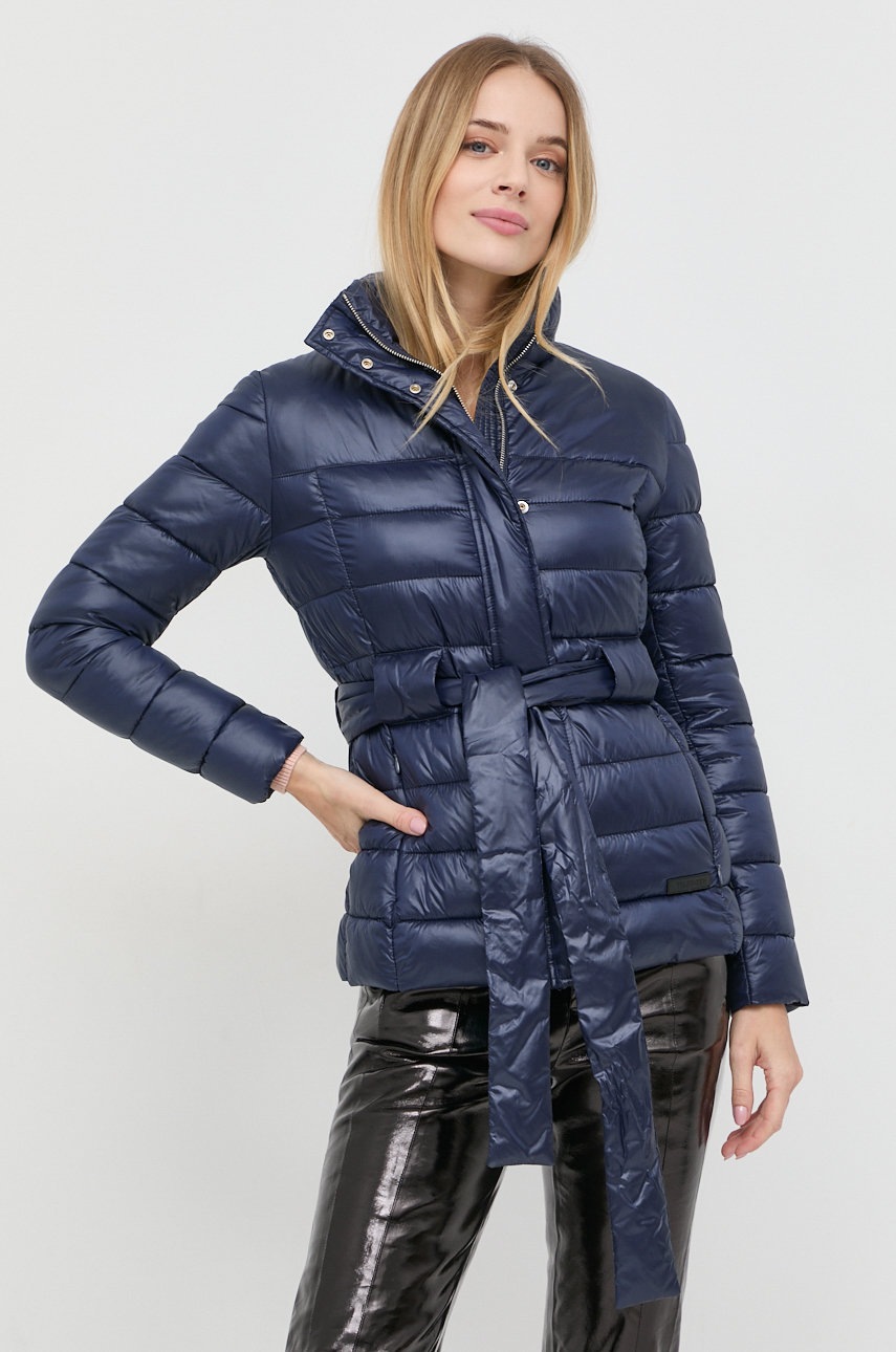 

Куртка Trussardi жіноча колір синій перехідна