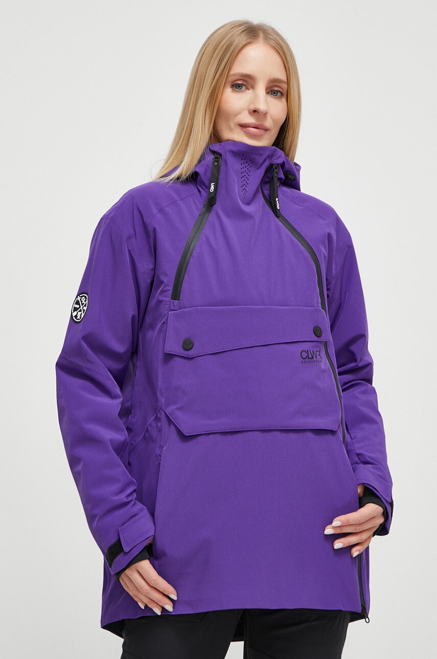 Snowboardová bunda Colourwear Cake 2.0 fialová barva - fialová - Materiál č. 1: 94 % Polyester