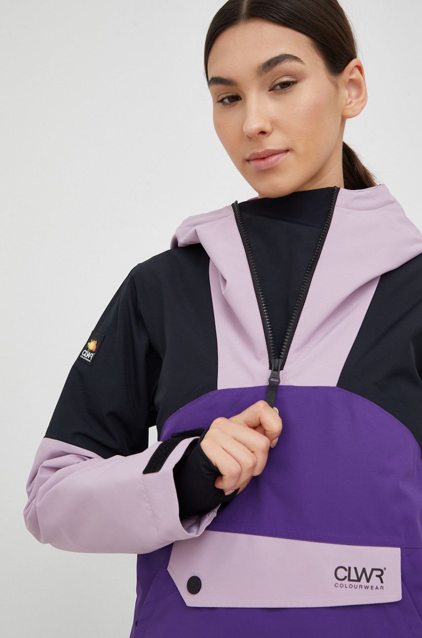Bunda Colourwear Homage fialová barva - fialová - Materiál č. 1: 100 % Polyester Materiál č. 2: