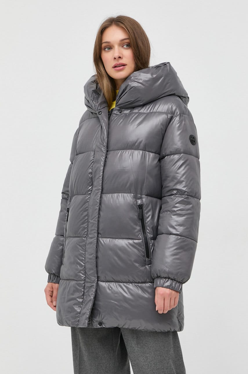 Michael michael kors geaca femei, culoarea gri, de iarna