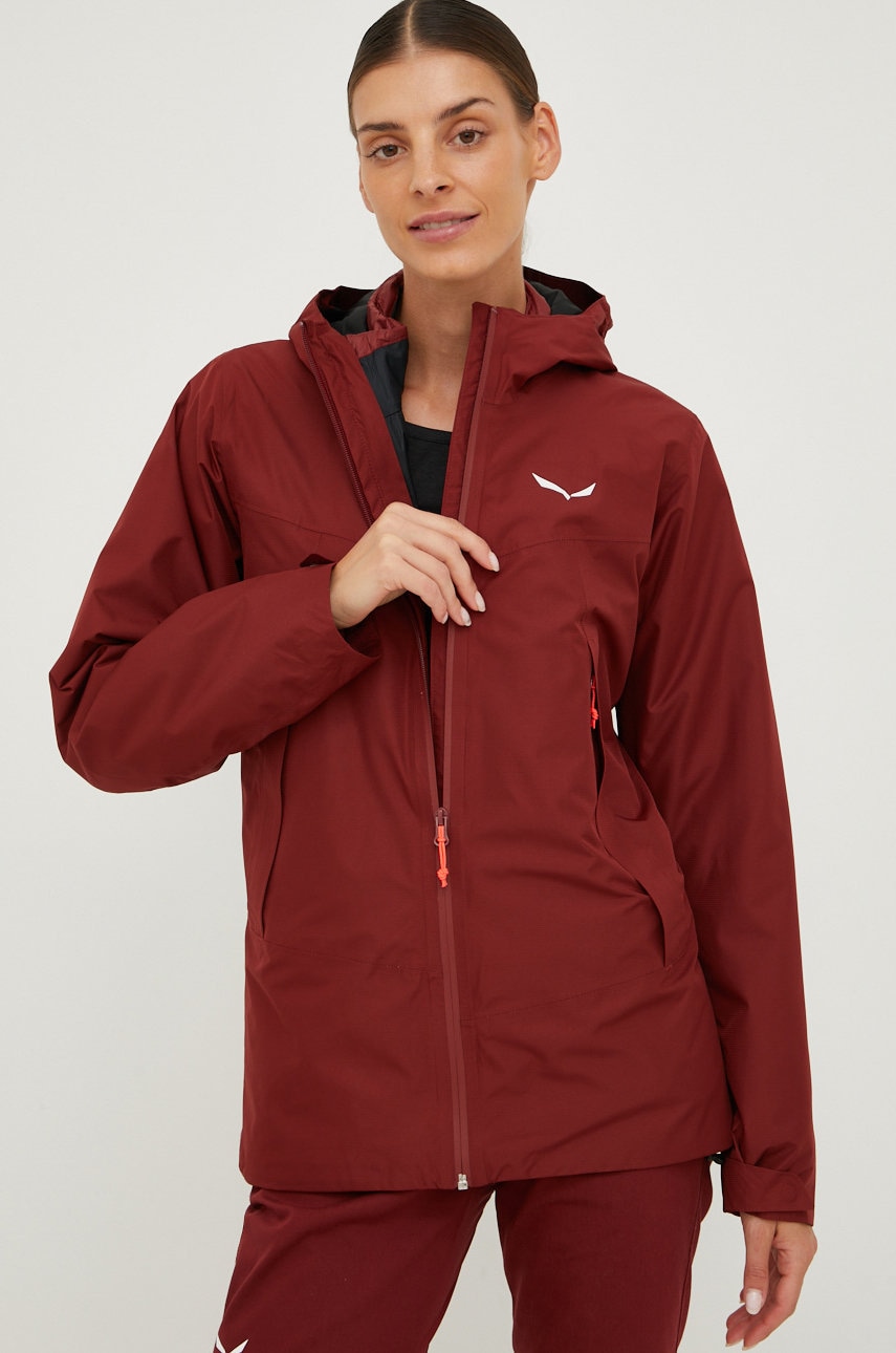 Salewa Geaca Outdoor Fanes Culoarea Bordo