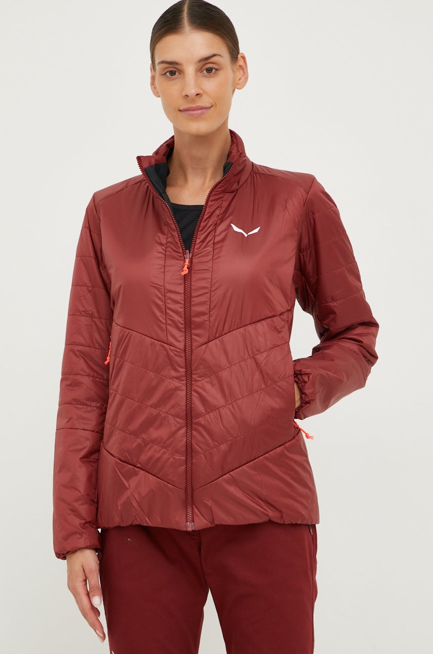 

Куртка outdoor Salewa Fanes колір бордовий