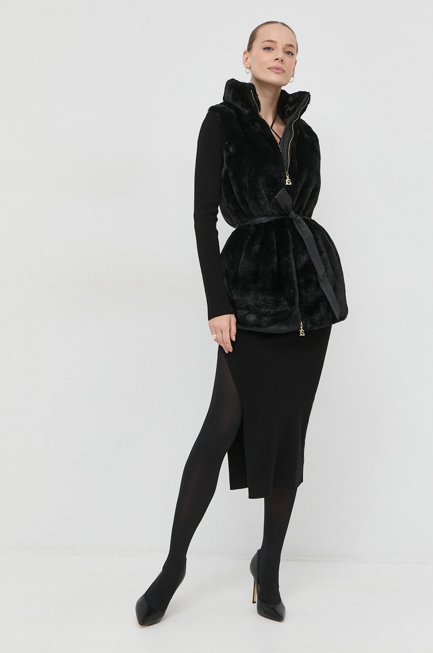 

Пуховая безрукавка Luisa Spagnoli женский цвет чёрный зимний