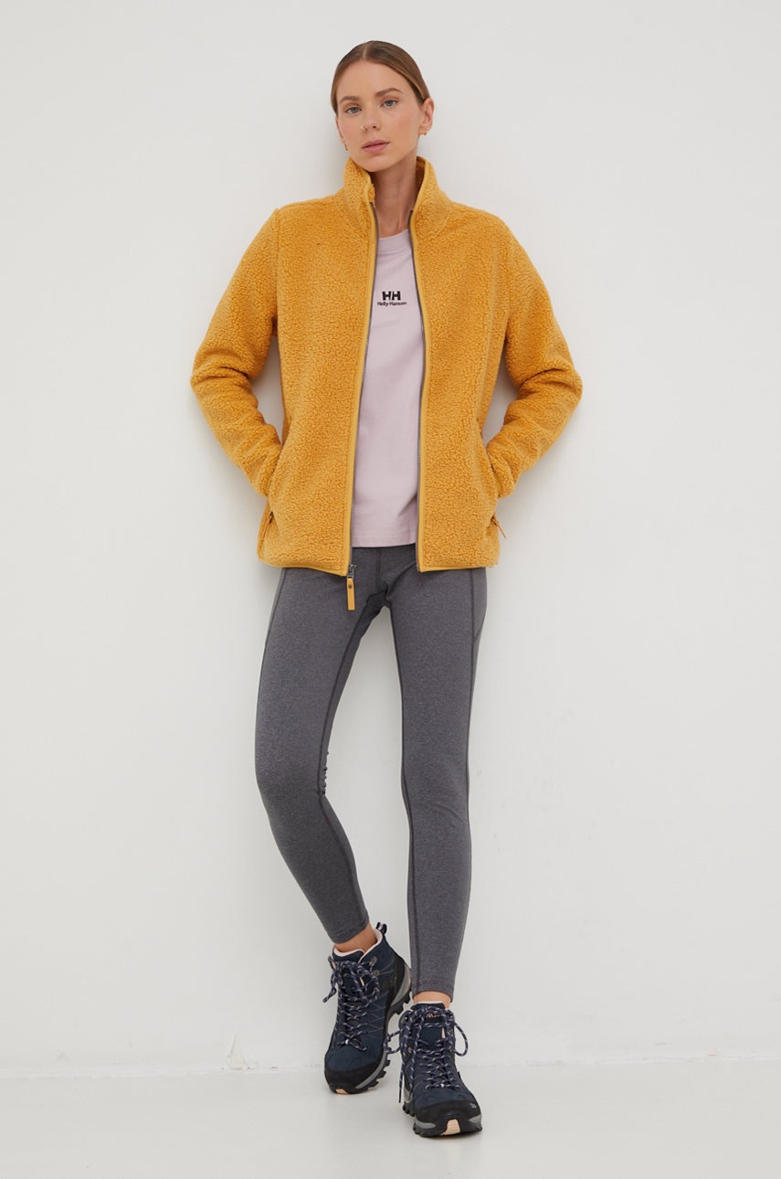 

Кофта Jack Wolfskin женская цвет жёлтый