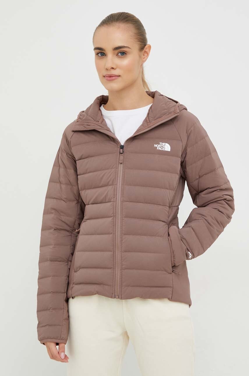 The North Face geaca sport din puf Belleview culoarea maro