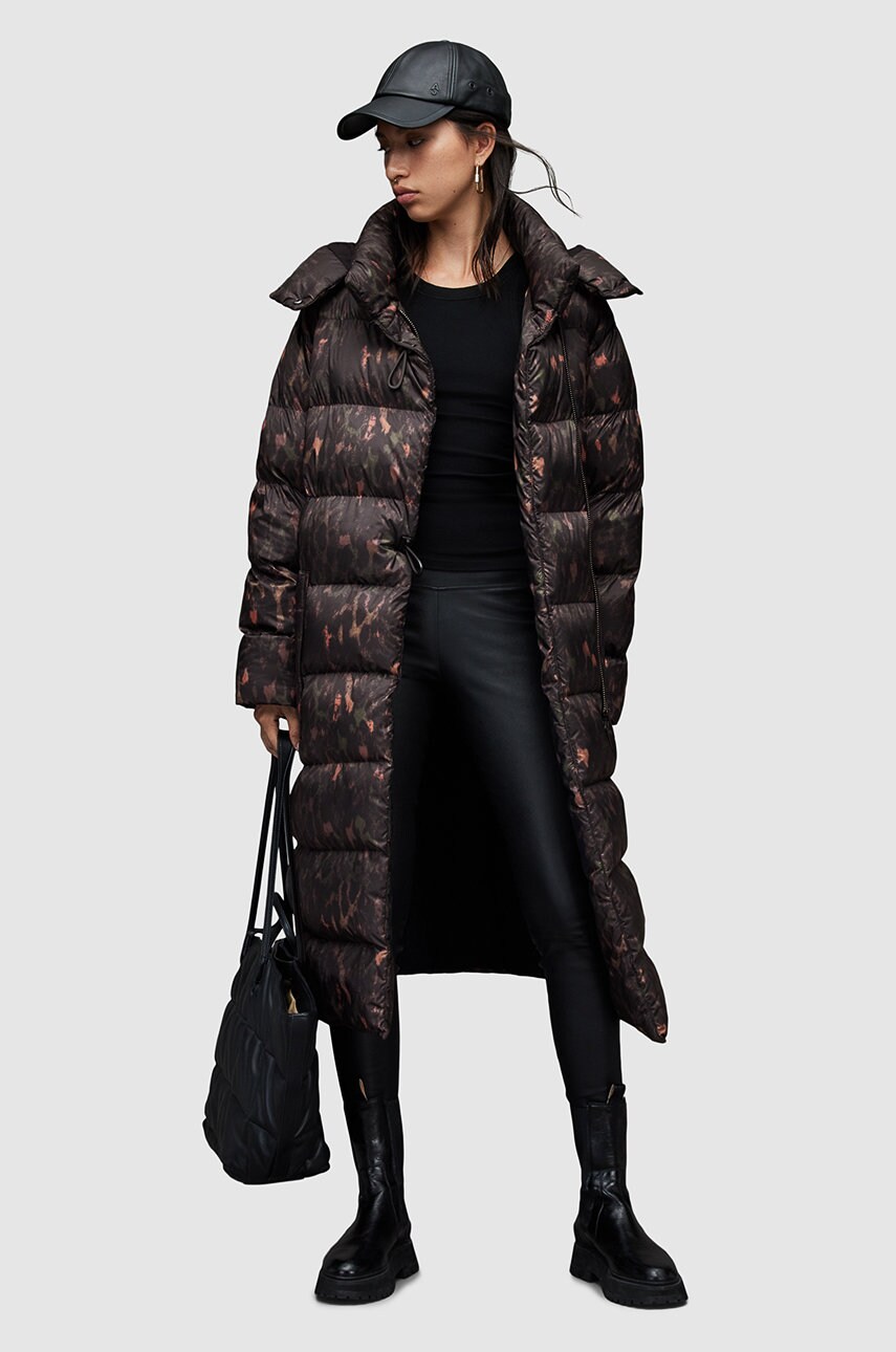 

Яке AllSaints в зелено със зимна изолация, Зелен