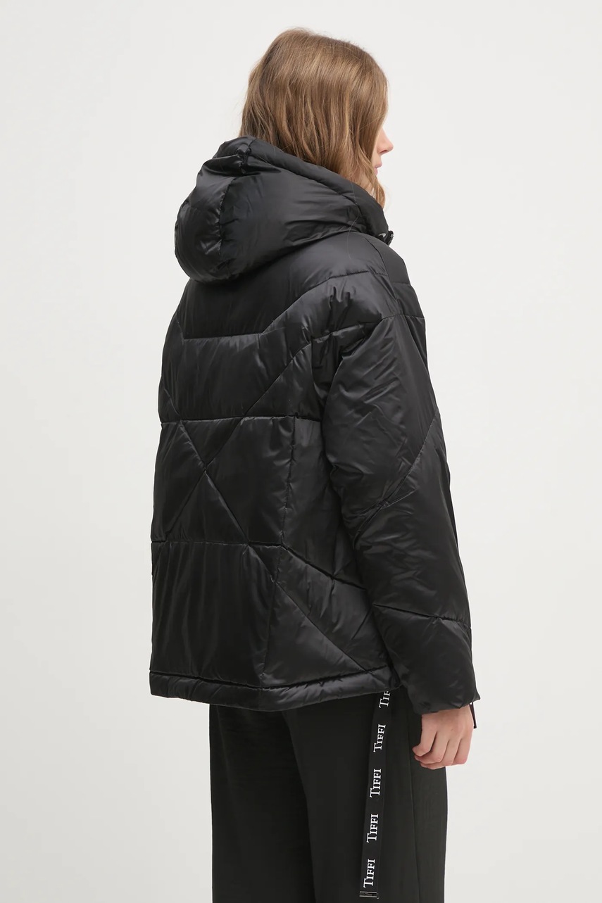 Пухова куртка Tiffi Zarmatt жіноча колір чорний зимова oversize 