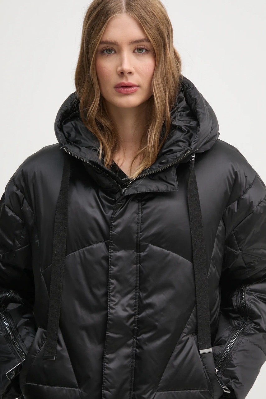 Пухова куртка Tiffi Zarmatt жіноча колір чорний зимова oversize 