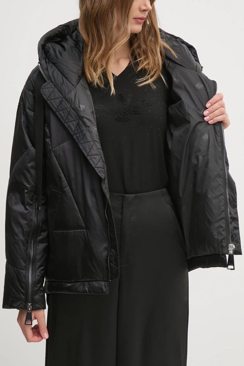 Пухова куртка Tiffi Zarmatt жіноча колір чорний зимова oversize 