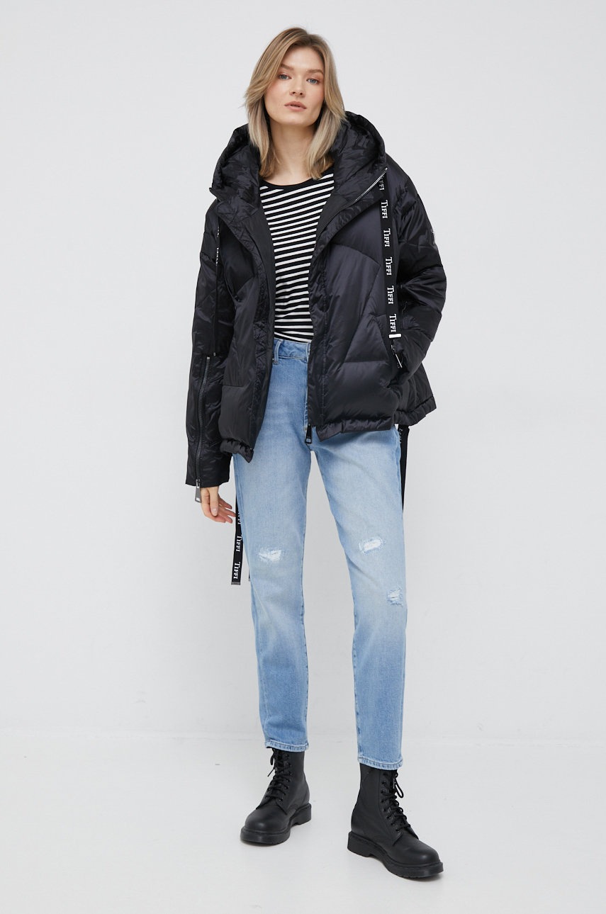 

Пуховая куртка Tiffi Zarmatt женская цвет чёрный зимняя oversize