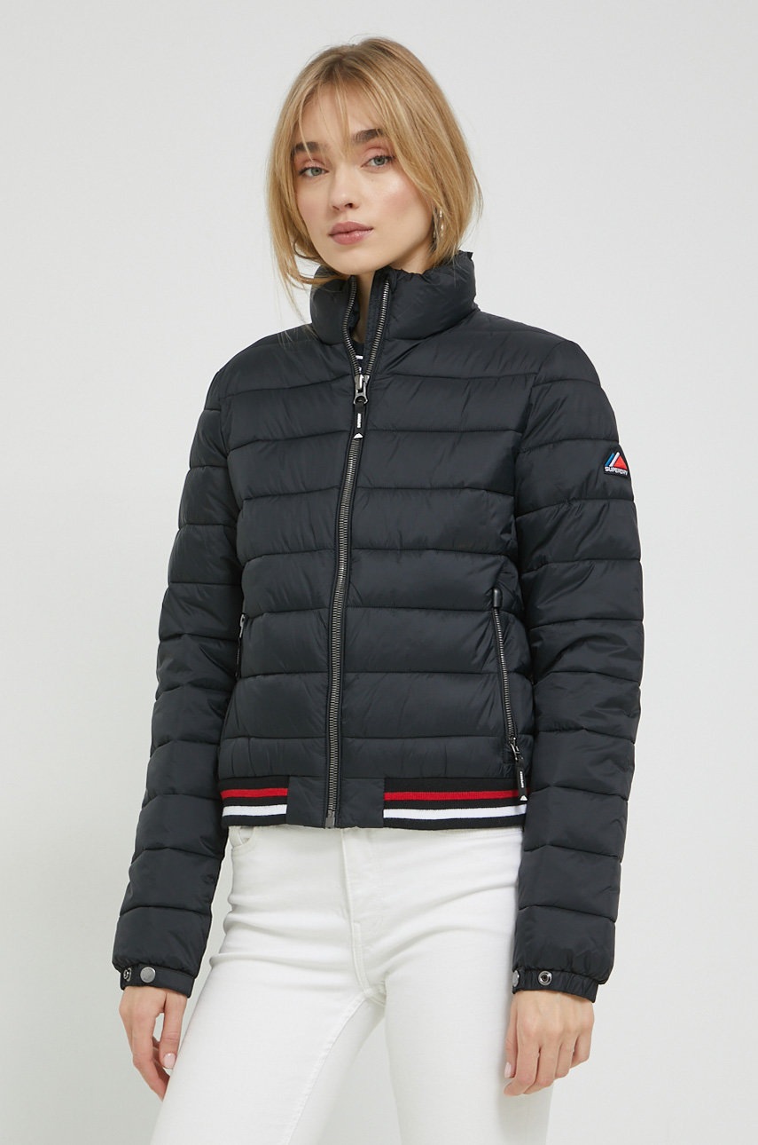 

Яке Superdry в черно със зимна изолация, Черен
