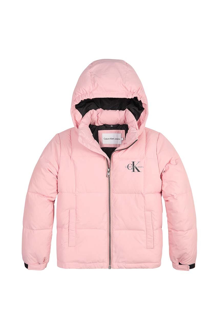 

Детско яке Calvin Klein Jeans в розово, Розов