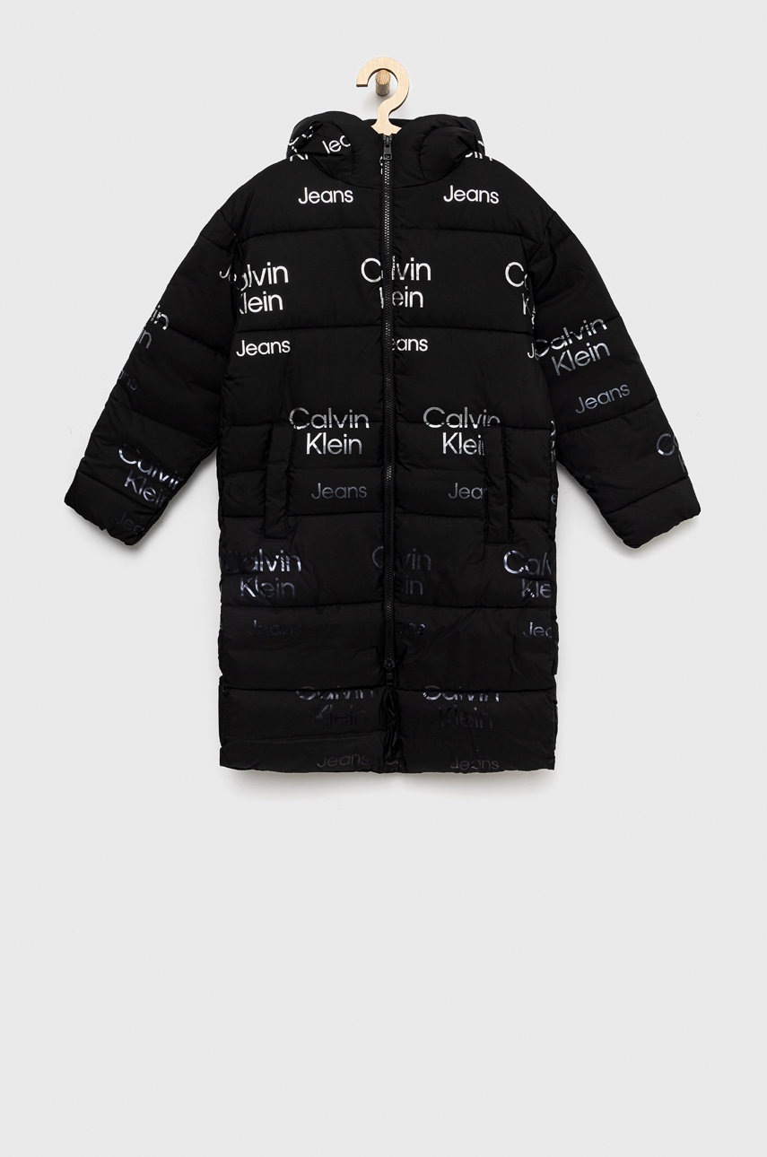 

Детско яке Calvin Klein Jeans в черно, Черен