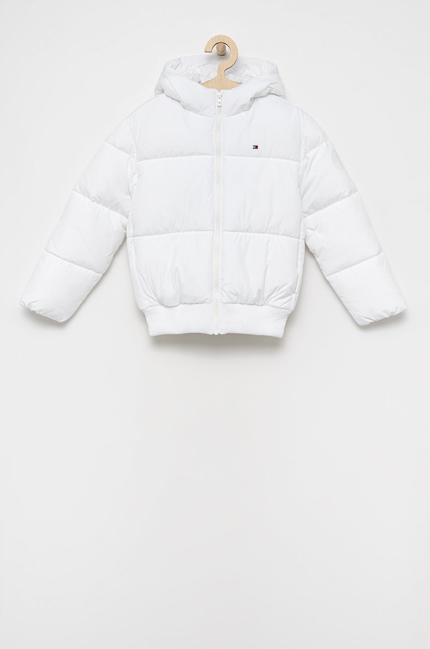 

Детско яке Tommy Hilfiger в бяло, Бял