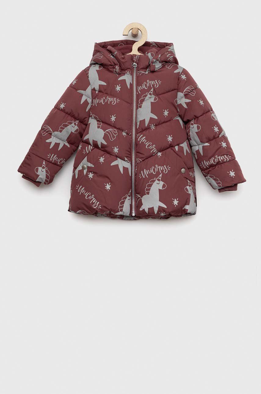 Dětská bunda Name it vínová barva - burgundské -  Hlavní materiál: 100% Polyester Podšívka
