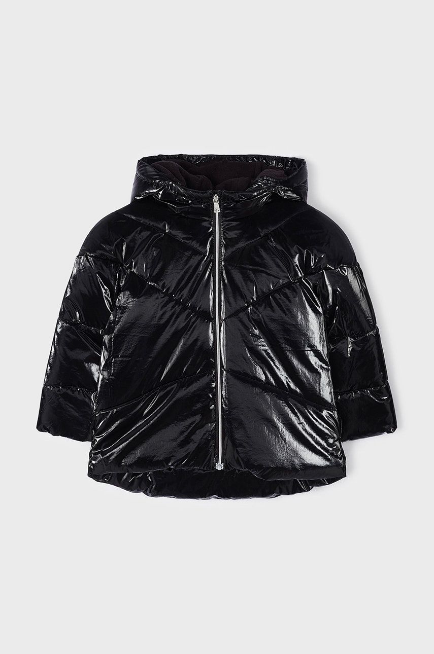 Dětská bunda Mayoral černá barva - černá -  100% Polyester