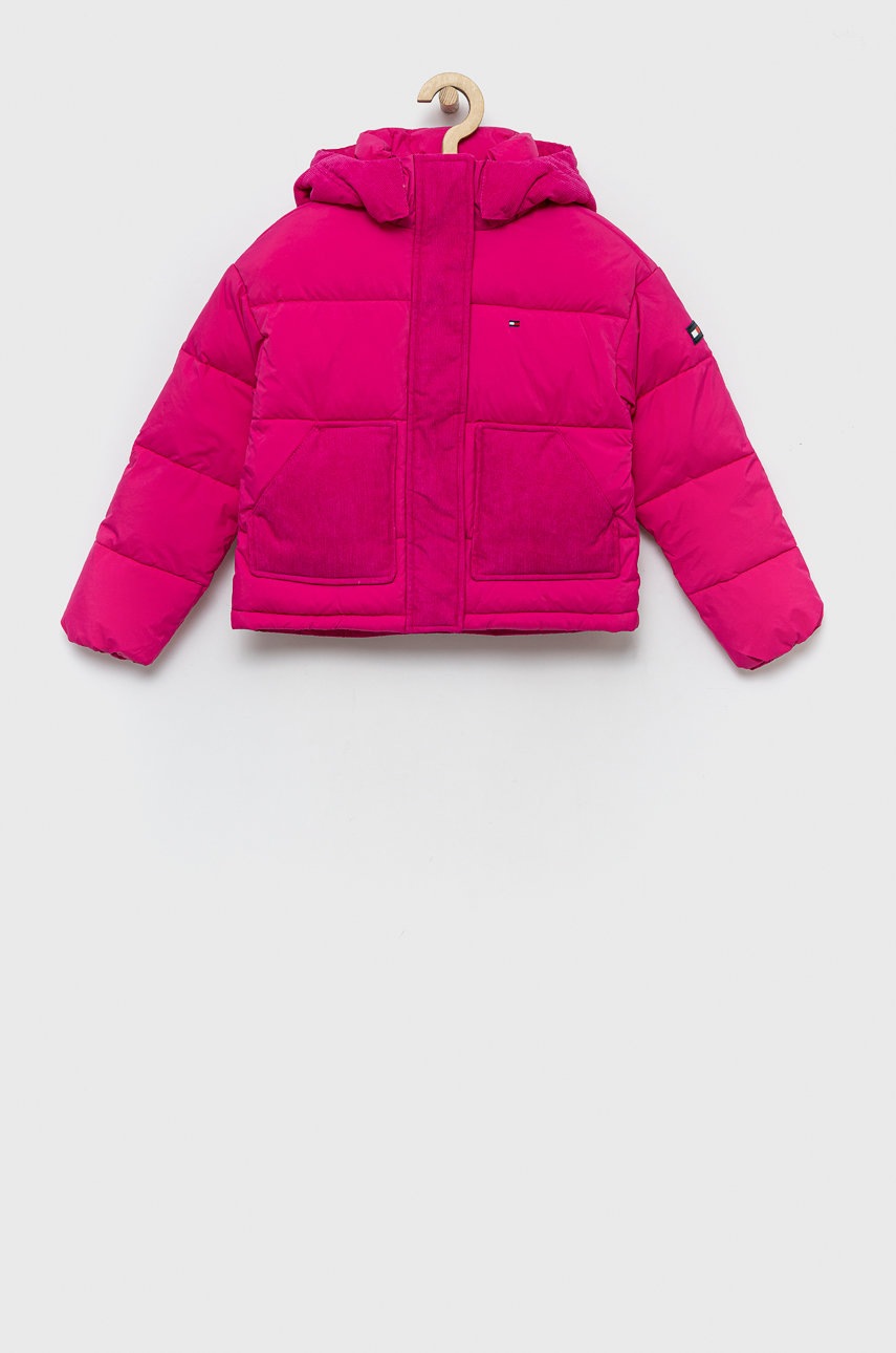 

Детско яке Tommy Hilfiger в розово, Розов