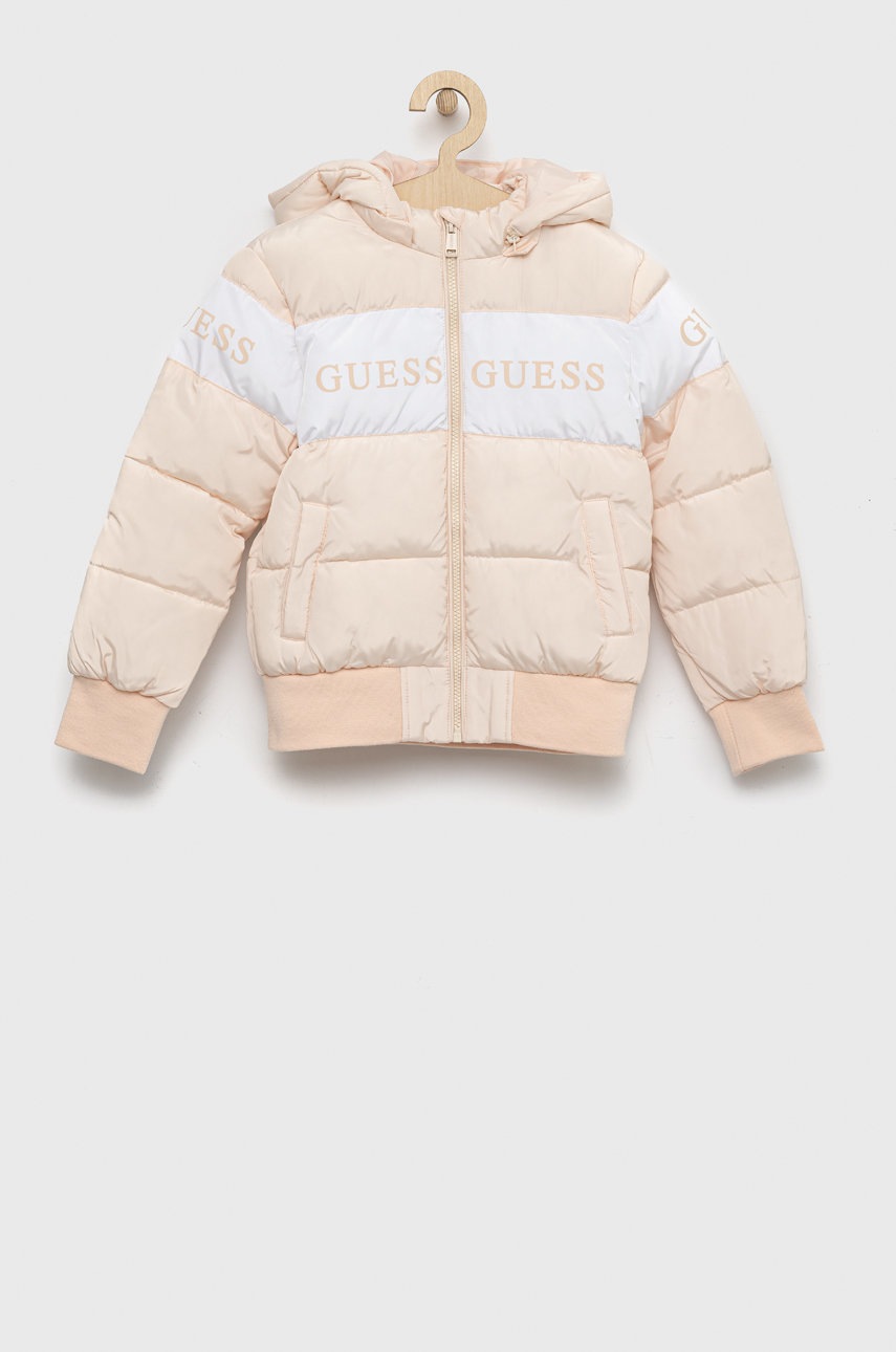 

Детско яке Guess в бежово, Розов