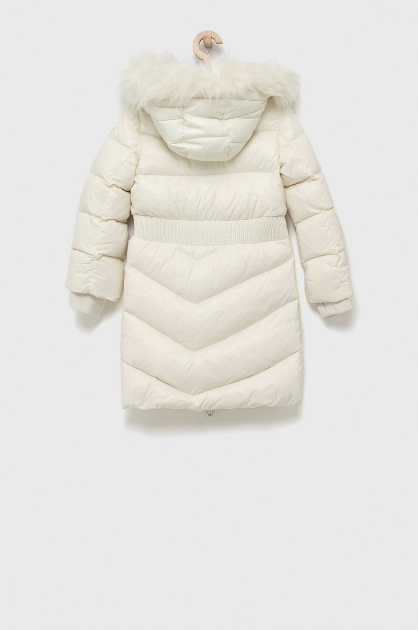 

Дитяча пухова куртка Guess колір білий