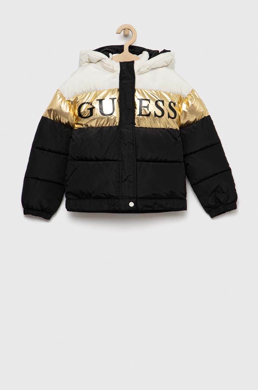 

Детско яке Guess в черно, Черен