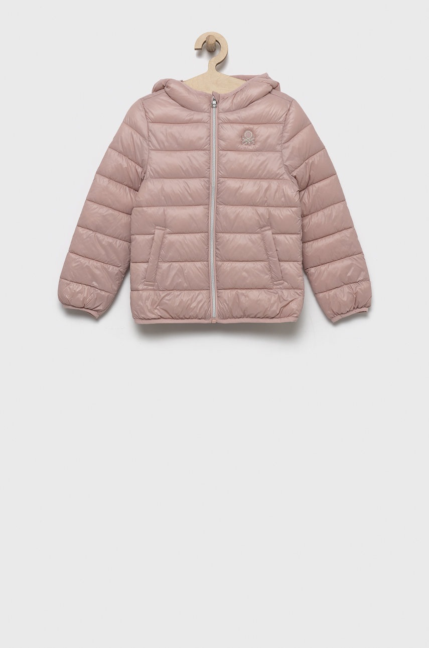 

Детско яке United Colors of Benetton в розово, Розов