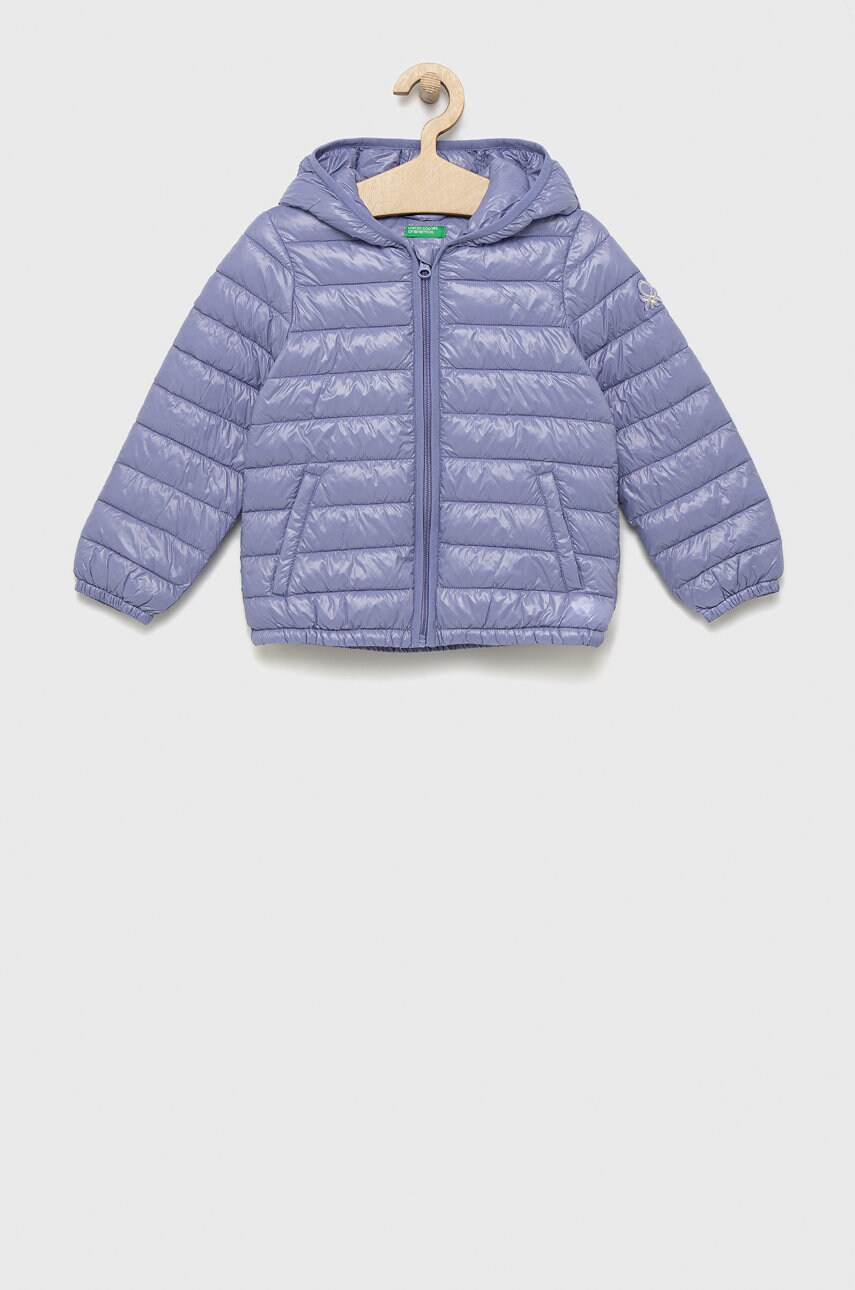 

Дитяча куртка United Colors of Benetton колір фіолетовий