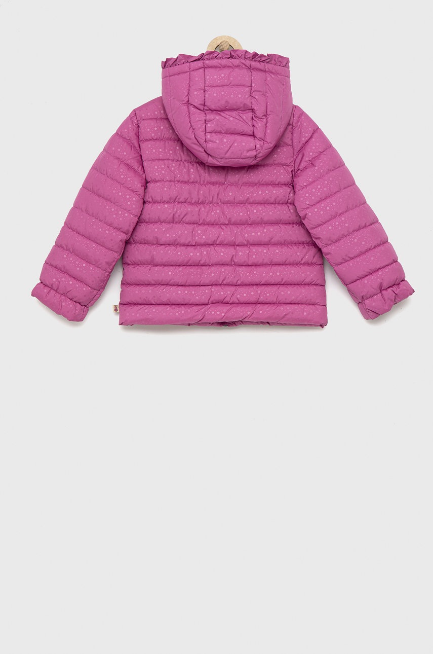 

Дитяча куртка United Colors of Benetton колір фіолетовий