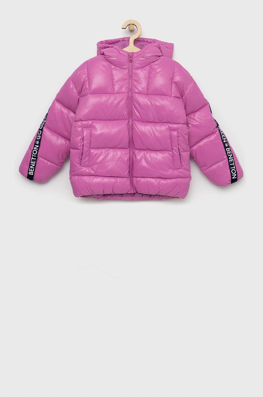 

Детско яке United Colors of Benetton в лилаво, Розов