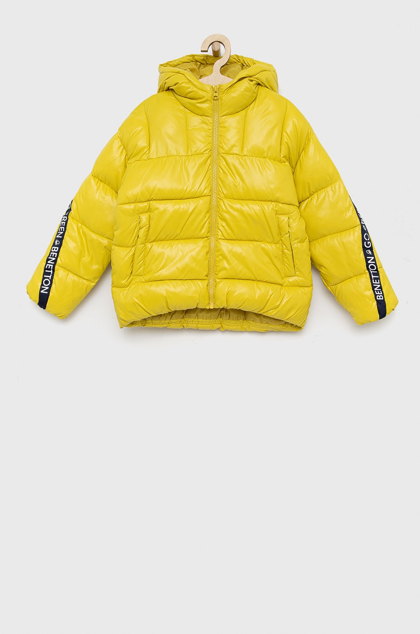 

Детско яке United Colors of Benetton в зелено, Зелен