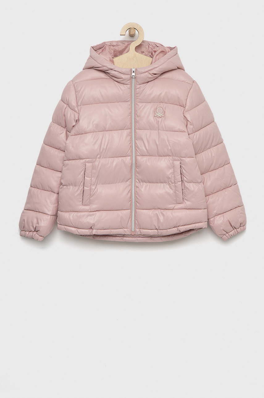 

Детско яке United Colors of Benetton в розово, Розов