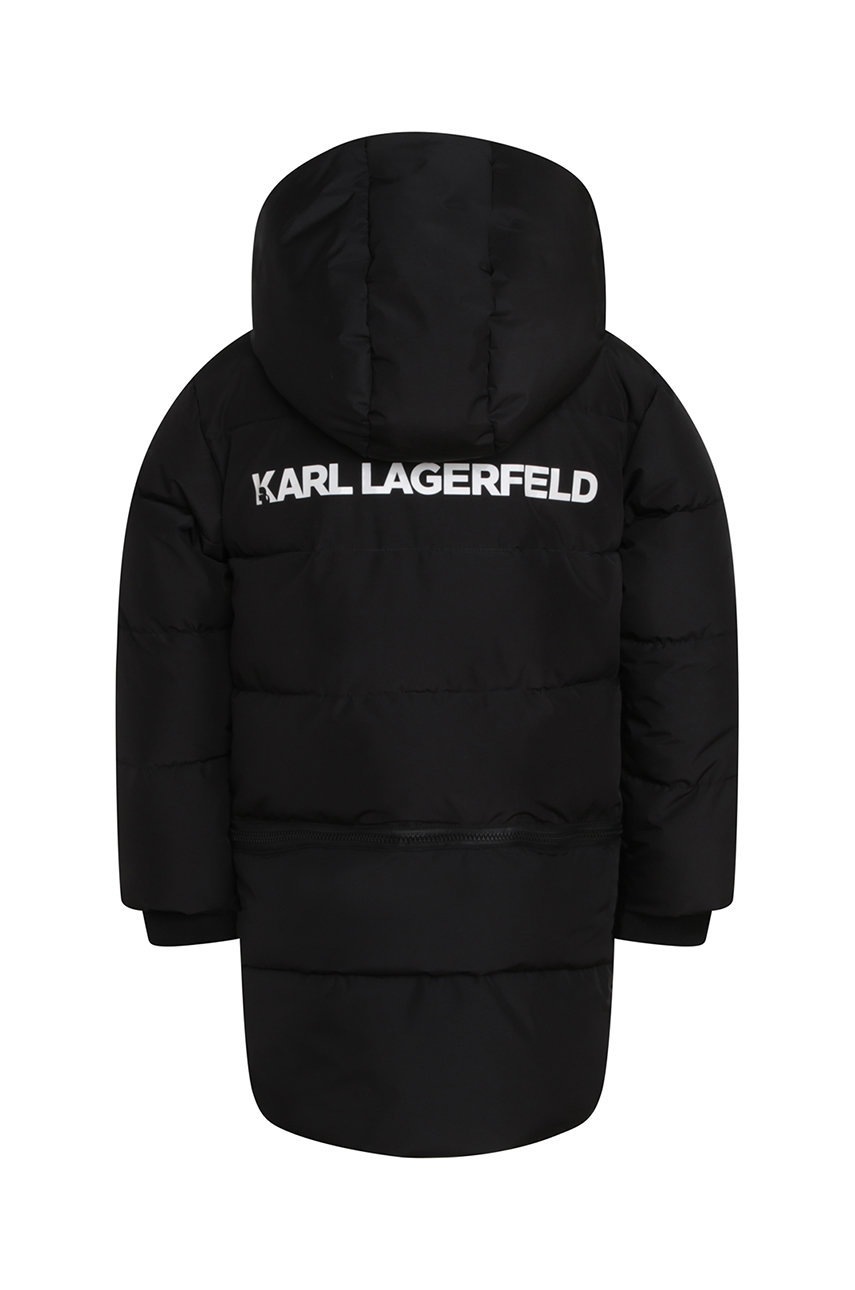 

Дитяча куртка Karl Lagerfeld колір чорний